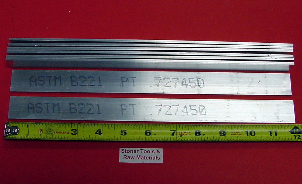 8 Pieces 1/8″ X 1″ ALUMINUM FLAT BAR 12″ long 6061 T6511 New Extruded Mill Stock