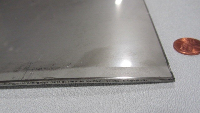 321 Weldable Stainless Steel Sheet, .105″ Thick x 12″ Wide x 12″ Length
