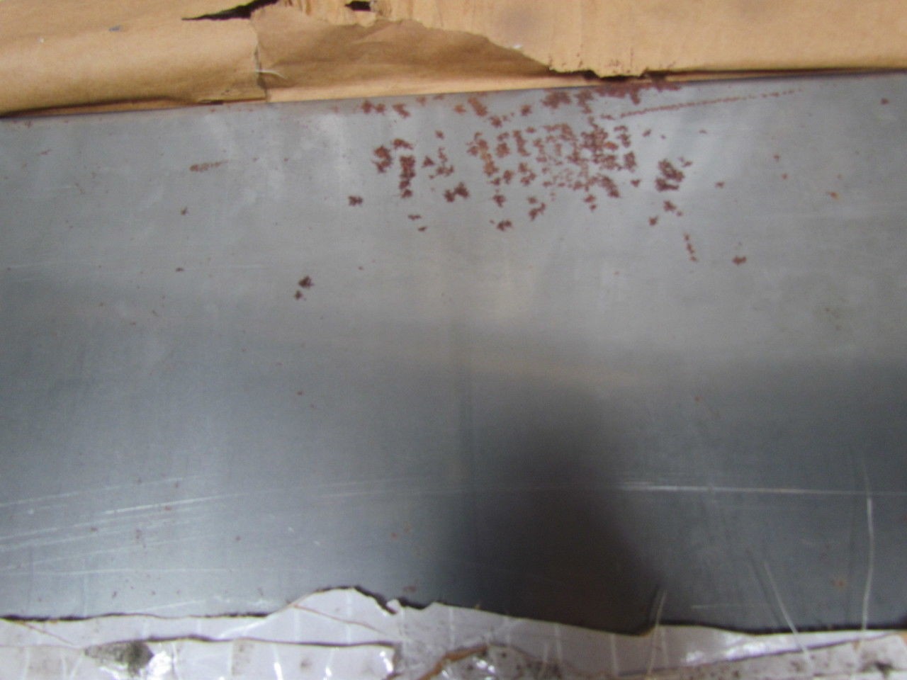 10ga 0.125 Carbon Steel Plate 17-1/2″ x 48″ Sheared Edge Lot of 2