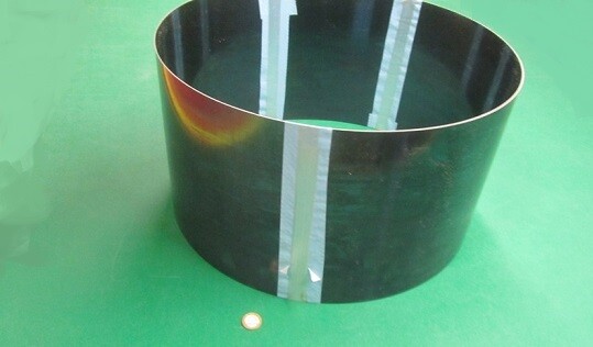 Blue Tempered Spring Steel Shim 0.025″ Thick x 10.0″ Width x 120″ Length