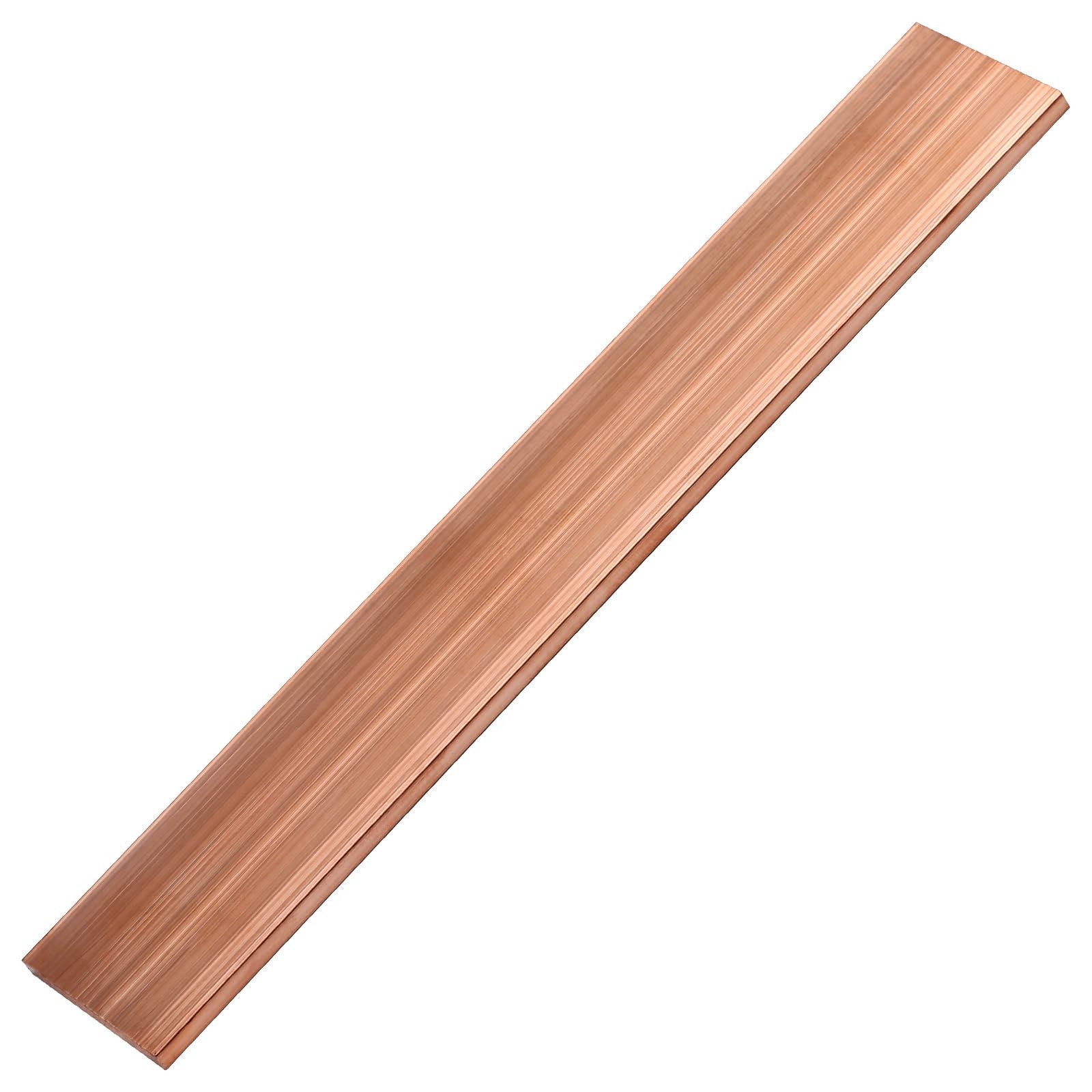 1 PCS 1/4x1x6 Inch C11 Solid Pure Copper Flat Bar Stock Plate For DIY Craft