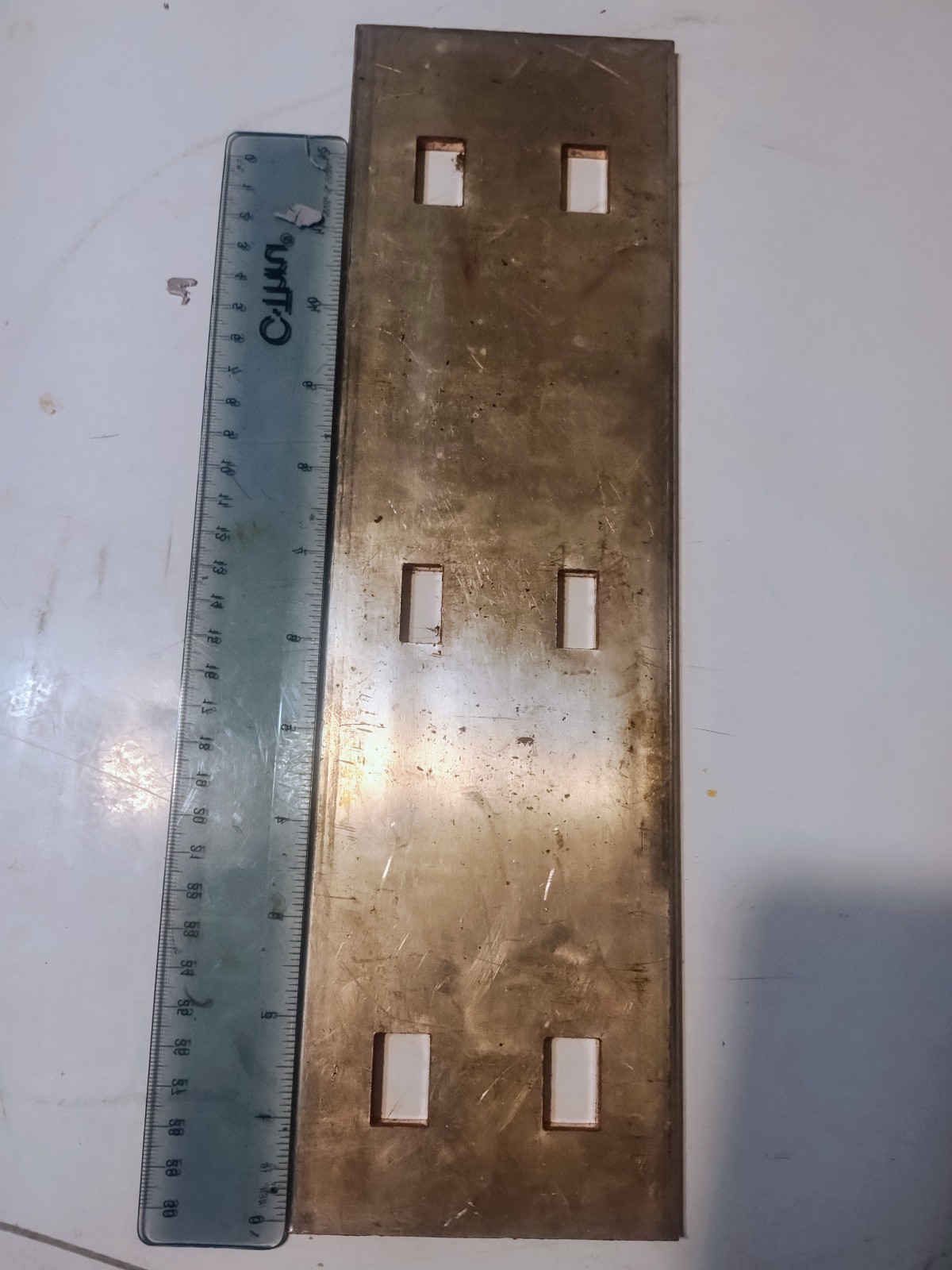 silver plated copper bus bar c110 1/4″x13.5″x4″