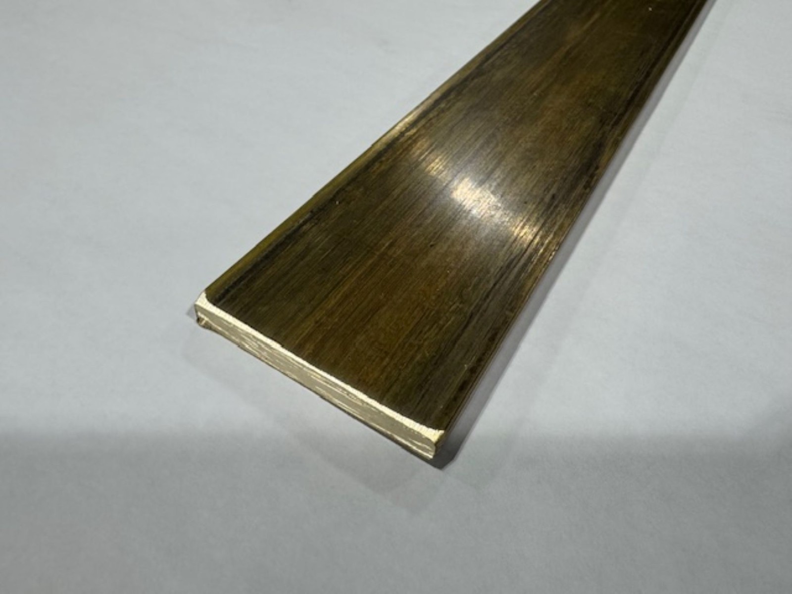 1/4″ x 2″ C360 Brass Flat Bar x 3″ Long, Half Hard, Free Cutting, Mill Stock