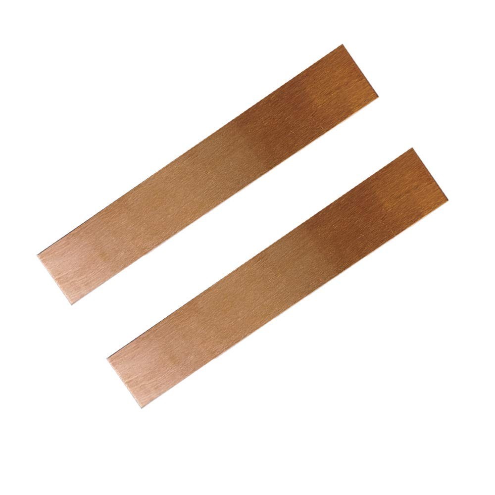 2-Piece Copper Anode Sheet Set 0.04” Thick, 99.95% Purity for Jewelry Making