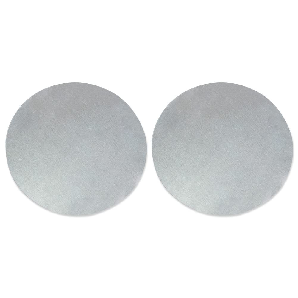 6″ Aluminum Disc Blanks 9 Gauge for Metal Stamping & Jewelry Making, 2 PCS