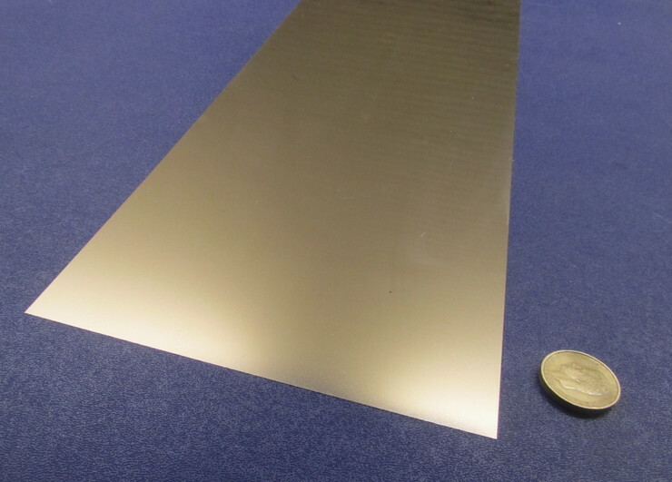 316 Stainless Steel Sheet Soft .005″ Thick x 6.0″ Width x 100.0″ Length