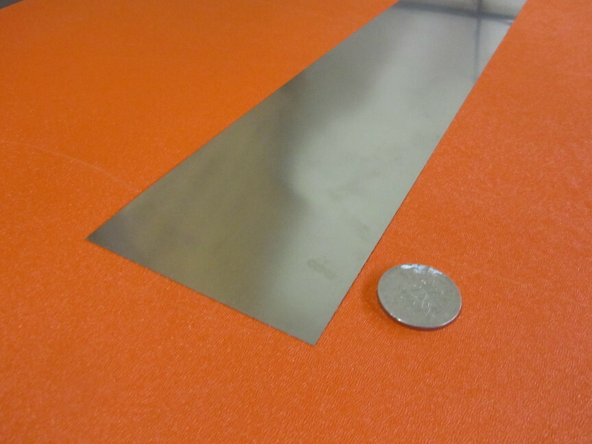 301 Stainless Steel Sheet Shim, .025″ (+/-.0010″) x 4.0″ Width x 5 Foot Length