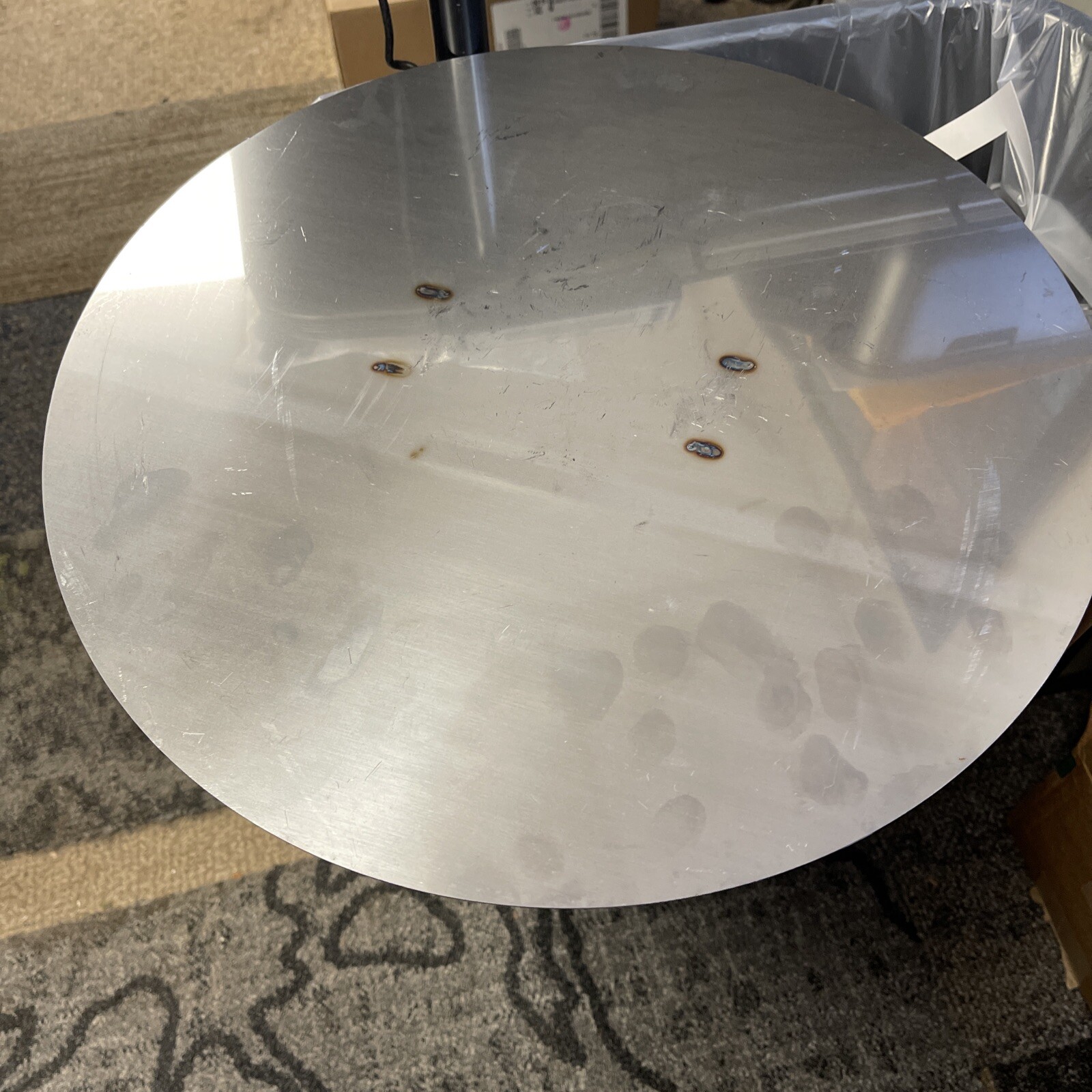 BRAND NEW 15″ x 15″ STAINLESS STEEL COVER PLATE W/ 4″ HANDLE *FREE SHIPPING*