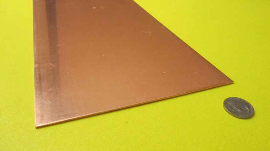 110 Copper Bar Soft Annealed .062″ Thick x 6.0″ Wide x 24.0″ Length