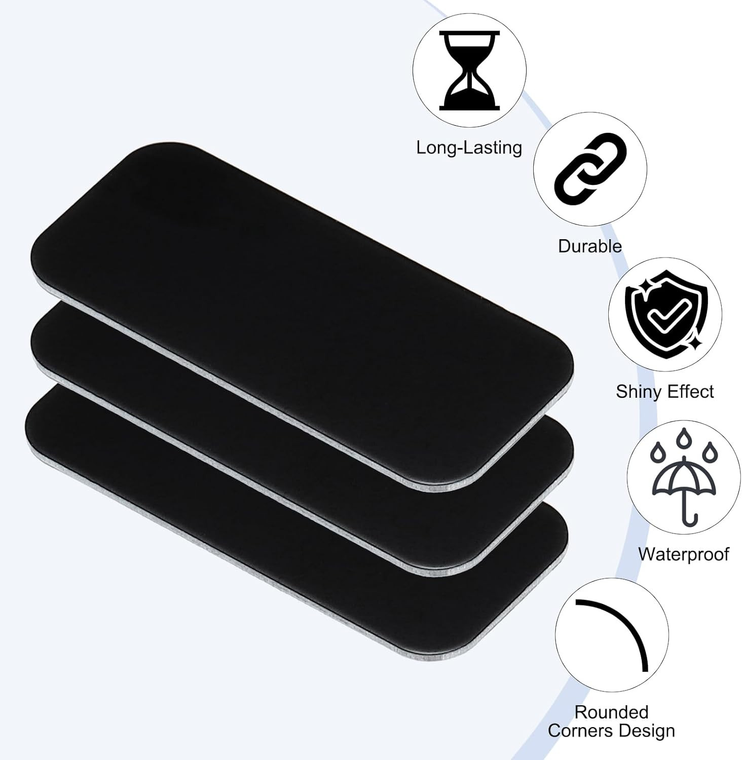 2×1 Inch Anodized Aluminum Sheet Metal, 6 Pack Laser Plates Engraving Blanks …