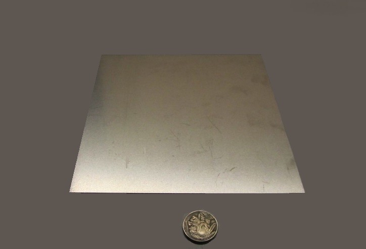 301 Stainless Steel Sheet Shim, .042″ x 6.0″ Width x 6.0″ Length