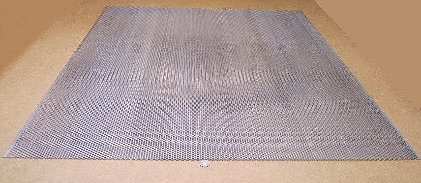 3003 Aluminum Perforated Sheet .063″ Thick x 36″ x 40″, .187″ Hole Dia.