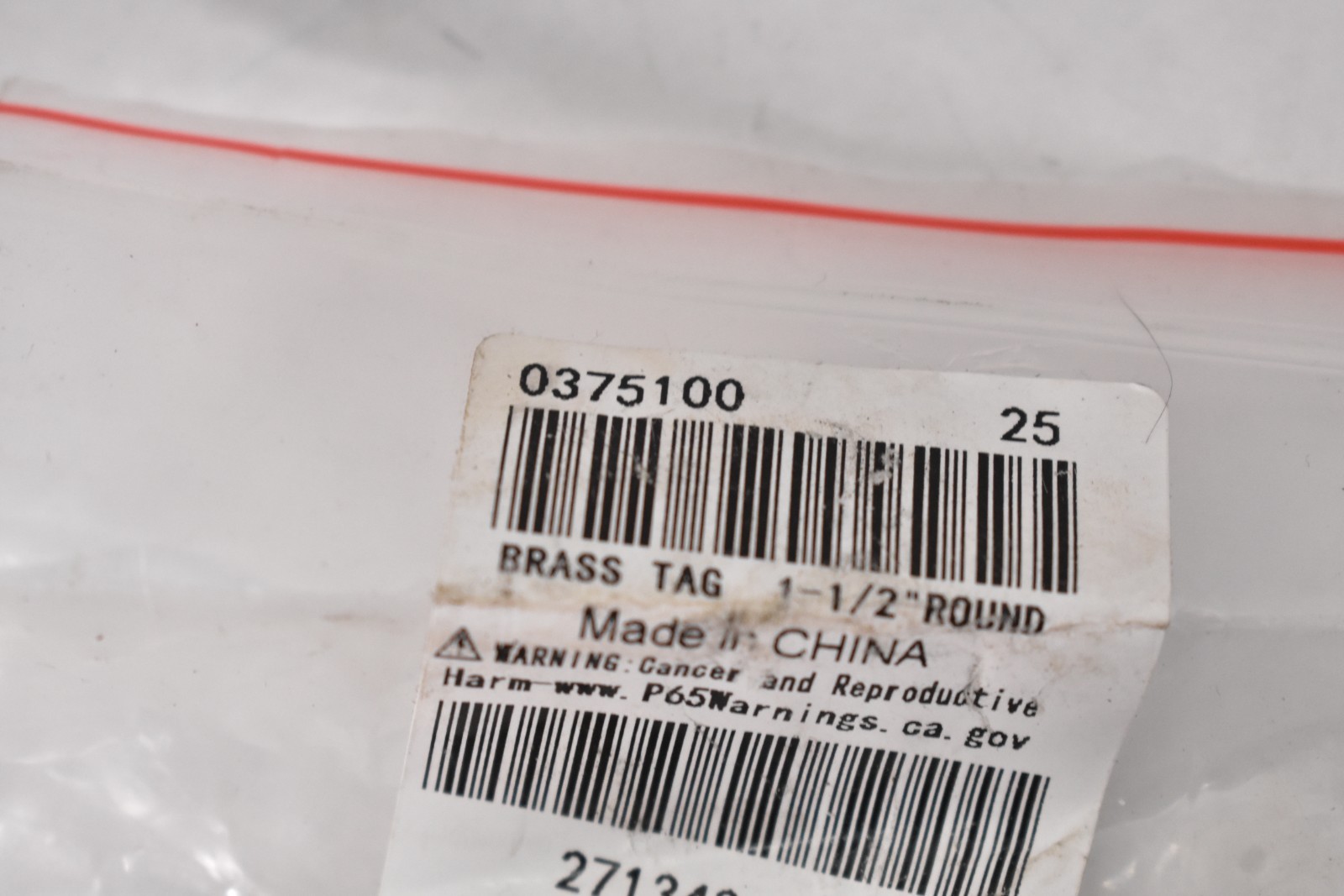 Lot of 25 Round Brass Blank Tags Set 1-1/2″ H x 1-1/2″ Wide Metal 0375100