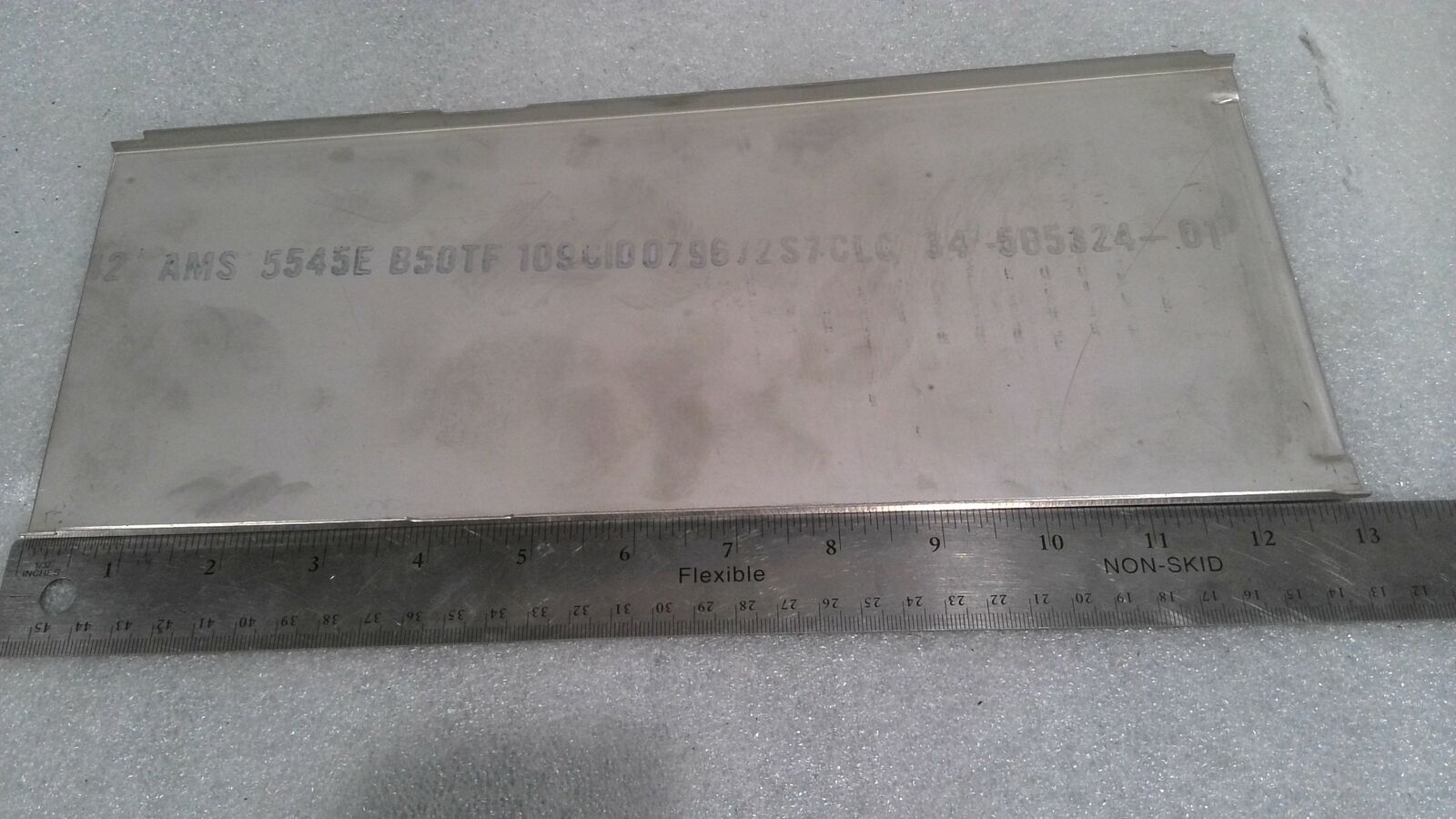 R41 RENE 41 PLATE 13-1/16″ OAL, 4-7/8″, 5-9/16″, .041″ THICK