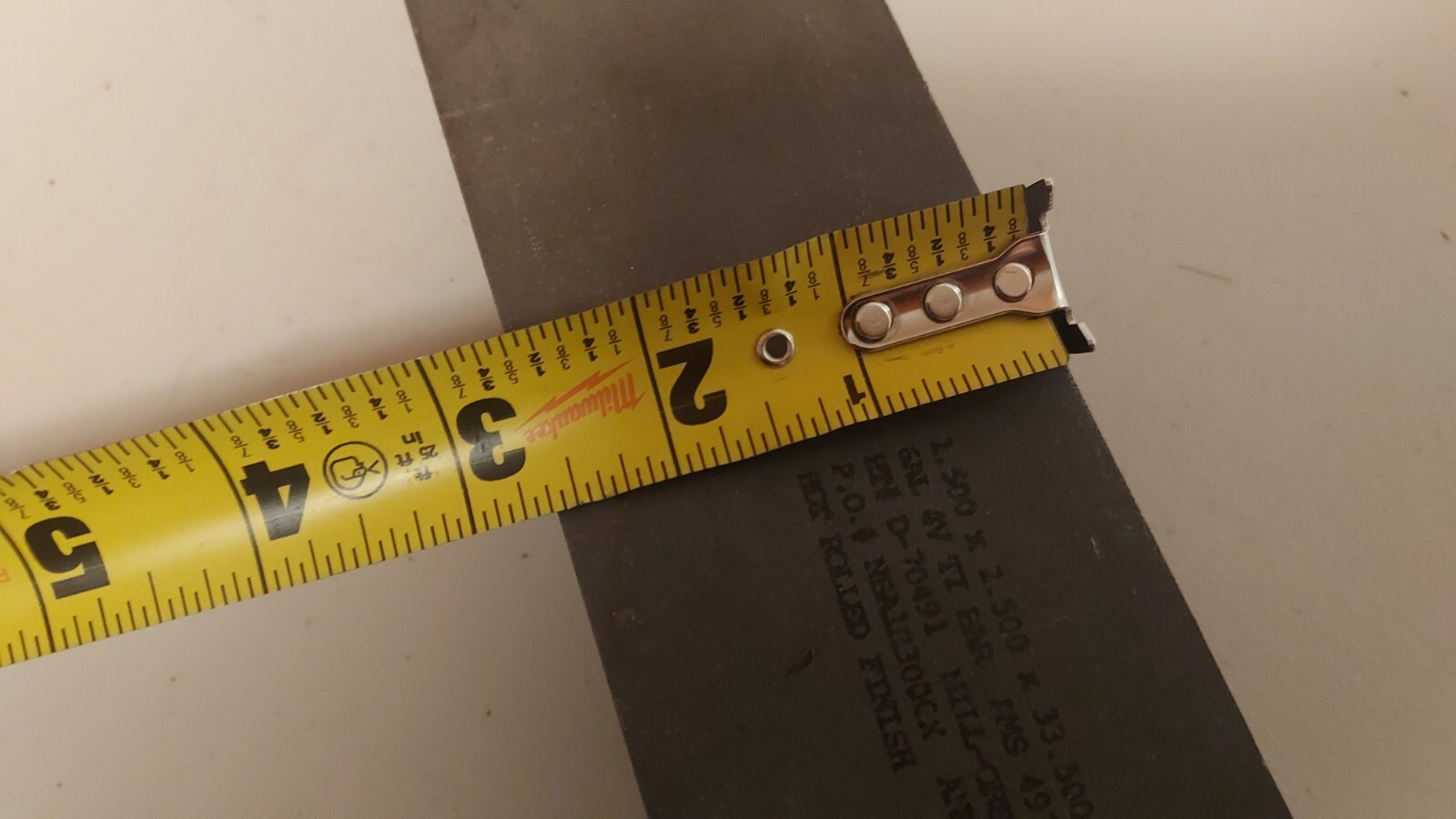 Titanium Bar Stock. 1.5″x2″x19.5″. 13lbs