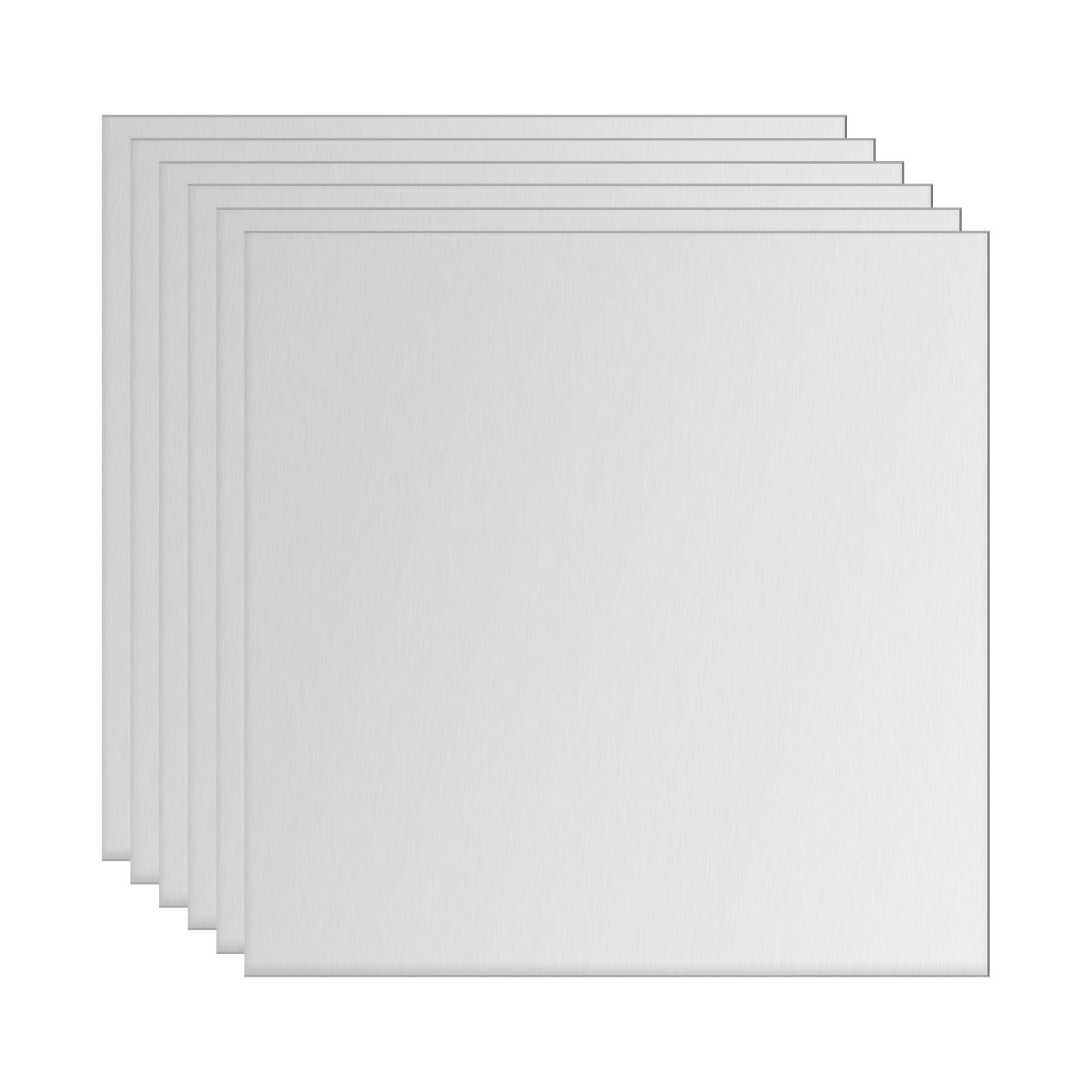 Aluminum Sheet, 6 Pcs 80mm x 80mm x 3mm Thickness 6061 Aluminum Plates