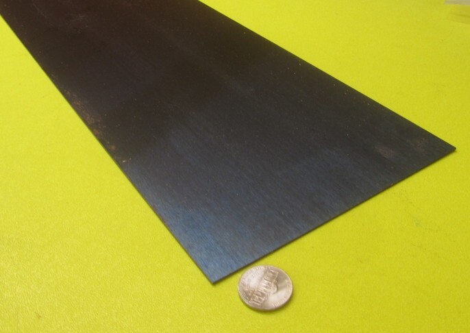 1095 Hard Blue Tempered Spring Steel Shim .012″ Thick x 6.00″ Wide x 12″ Long