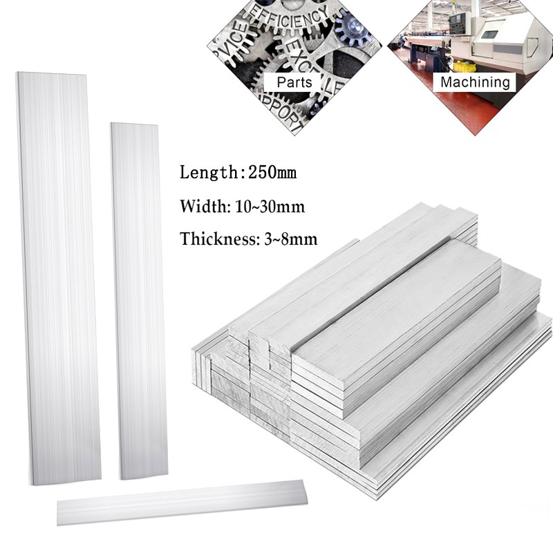 ALUMINIUM STEEL FLAT BAR METAL STEEL STRIP PLATE 3/4/5/6/8mm Thick/10-30mm WIDTH