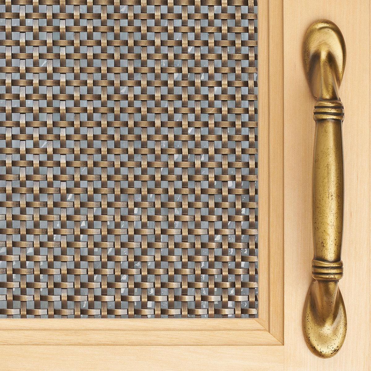 Architectural Products by Outwater 18in x 48in Flat Single Crimp | Antique Brass