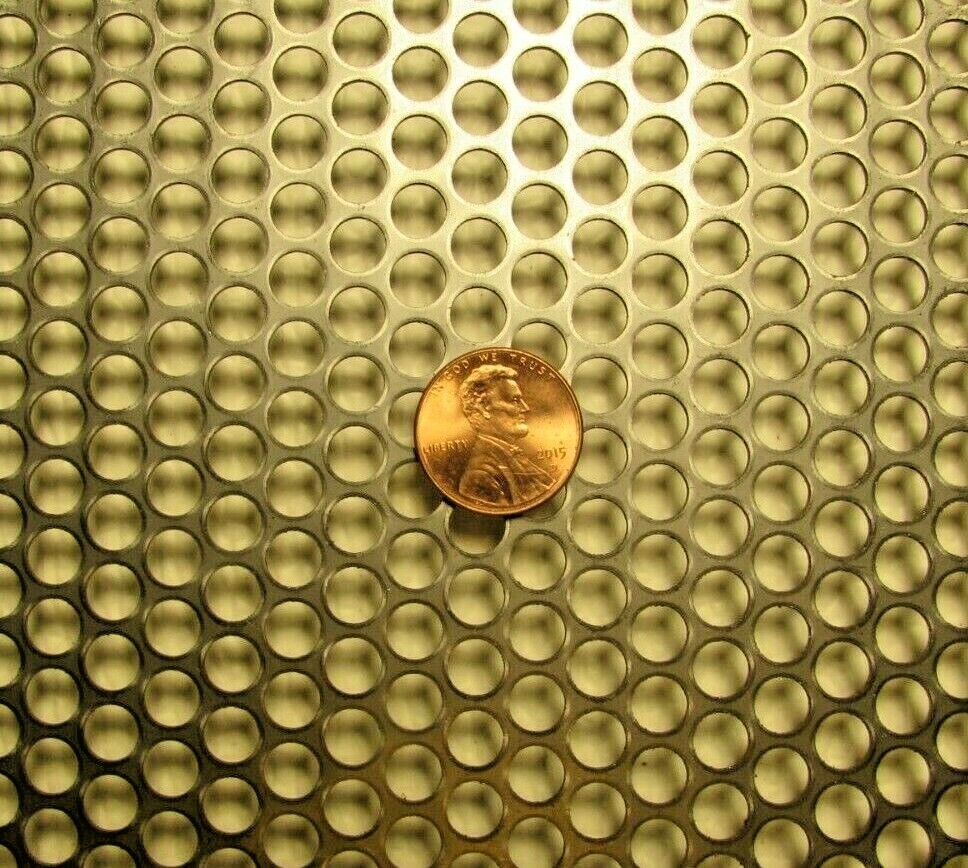 1/4″HOLES ON 5/16″CENTER–20 GA. –12″ X 24″ STAINLESS PERFORATED SHEET