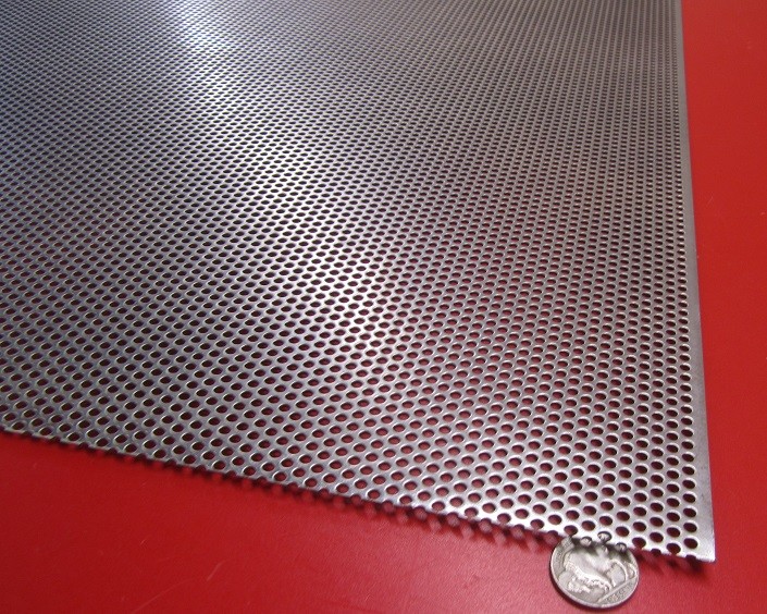 Perforated Straggered Steel Sheet .060″ Thick x 36″ x 40″, .140″ Hole Dia.