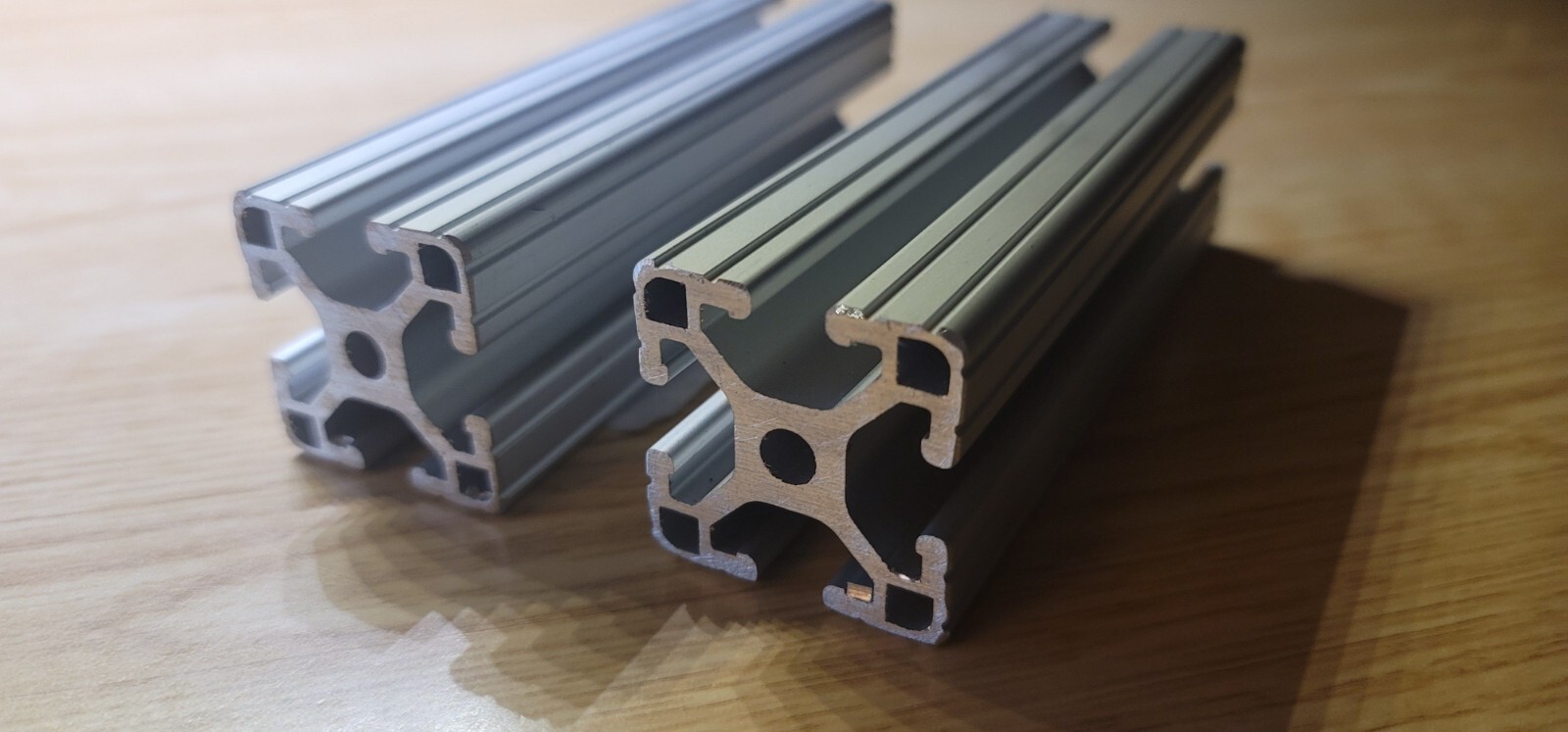 80/20 1515 1.50”x 1.50” x 4-7/8” T-Slotted Aluminum Profile (Lot of 2)