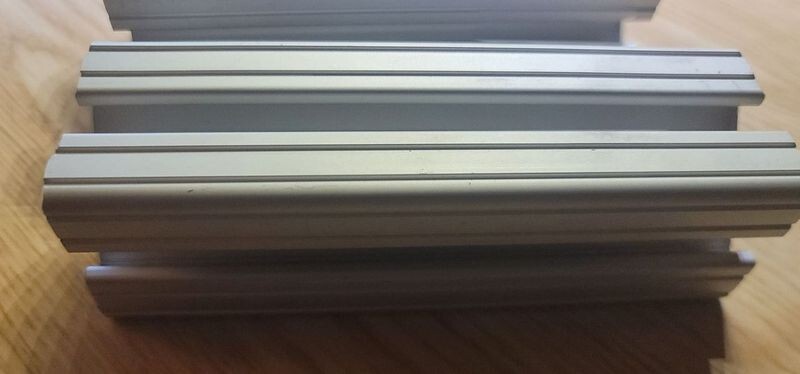 80/20 1515 1.50”x 1.50” x 4-7/8” T-Slotted Aluminum Profile (Lot of 2)