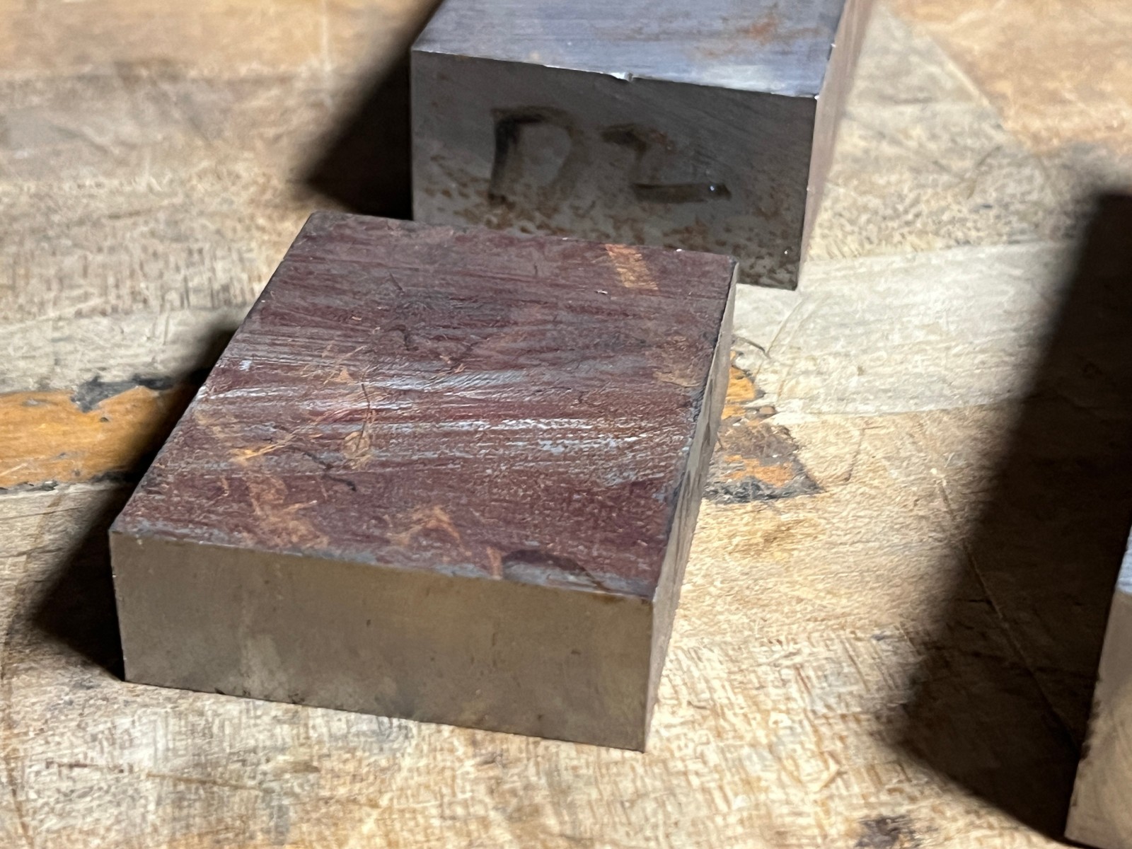 D2 Tool steel flat bar square stock mill lot x3 pcs 7/8, 1 3/8, 1 5/16 – 13+ lbs
