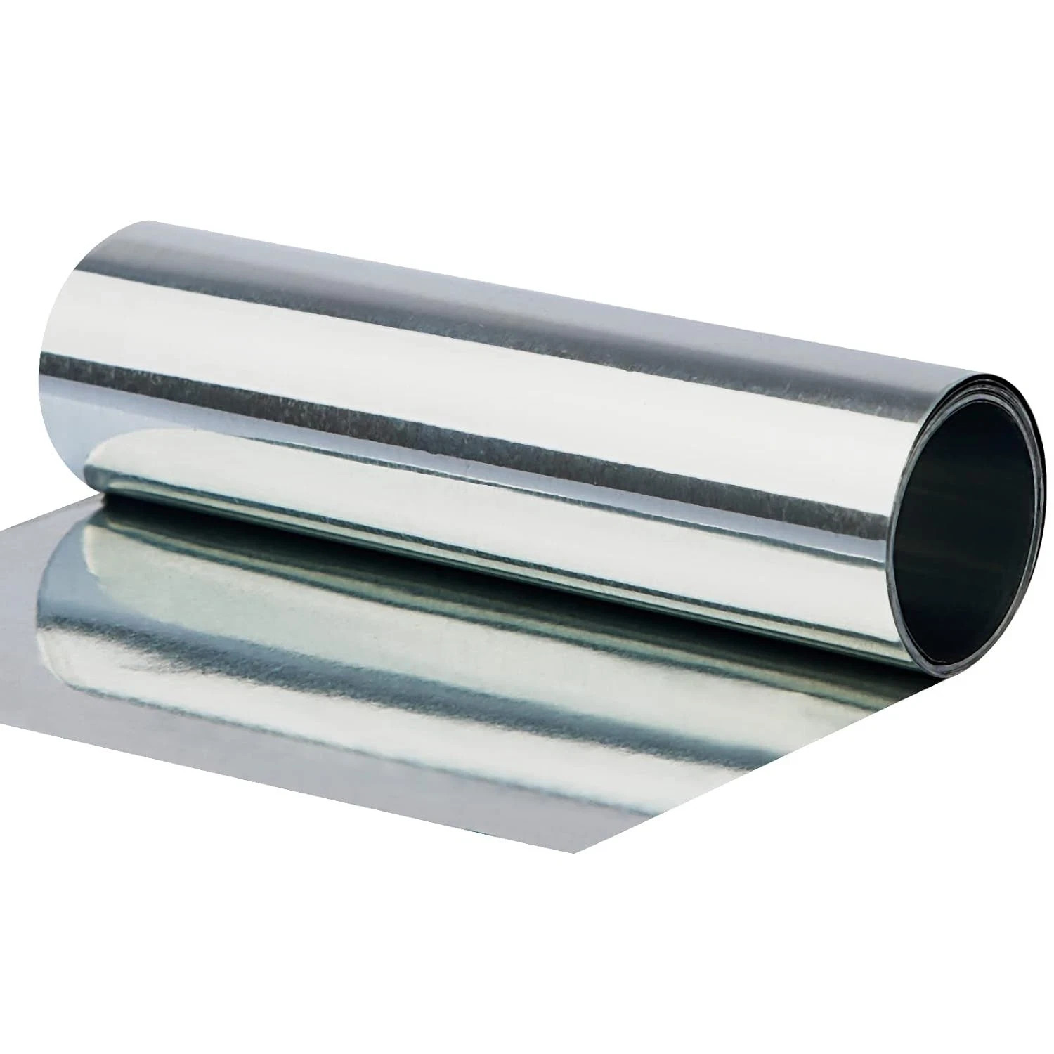 High Purity Zinc Foil, Pure Zn Sheet Plate Metal 0.07x100x1000mm, White