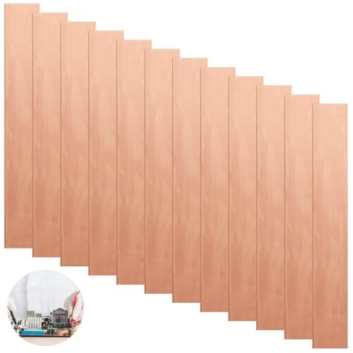 12 Pcs Copper Anode Sheets 0.04″x1″x6″ – High-Purity Electroplating Strips for D