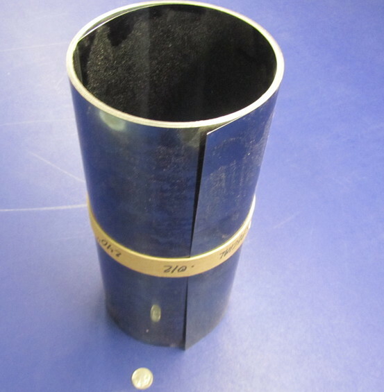 1095 Hard Blue Tempered Spring Steel Shim .012″ Thick x 12.375″ Wide x 240″ Long