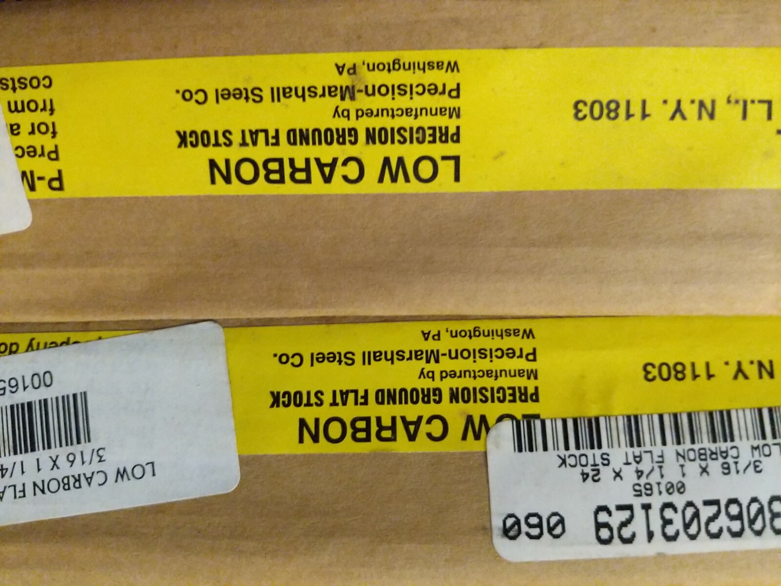 14x Msc 06203129 Precision Ground Flat Stock 3/16 1-1/4 24 Inches
