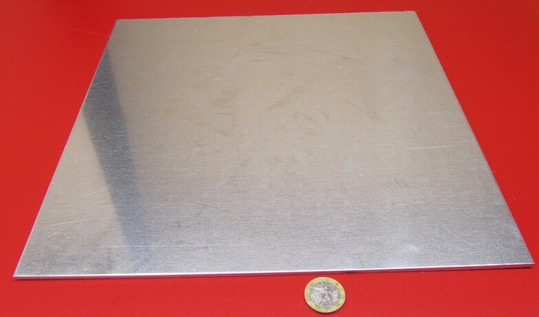 1100 Aluminum Sheet Softened (O) .125″ (1/8″) Thick x 12″ Wide x 12″ Long