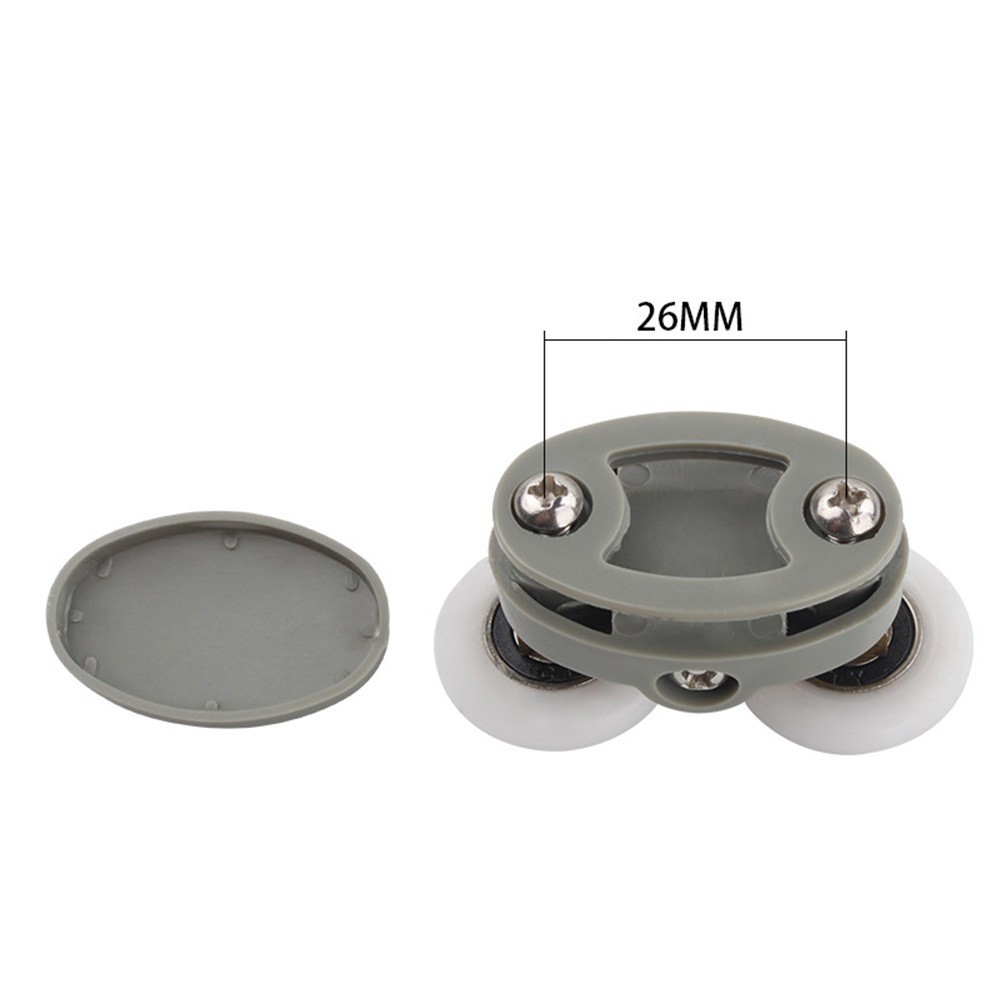 Shower Door Wheel Assembly Kit Includes Four Adjustable Rollers at 23mm