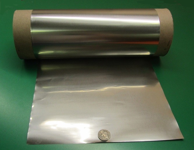 321 Weldable Stainless Steel Foil, .002″ Thick x 10.0″ Wide x 10 Foot Length