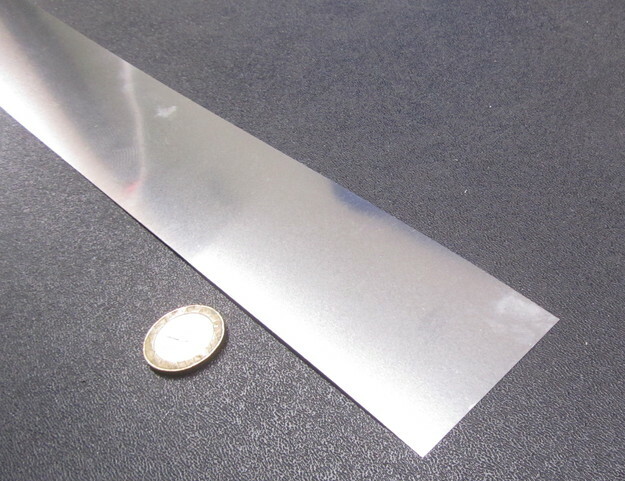 301 Stainless Steel Sheet Shim, .005″ (+/-.0003″) x 2.0″ x 5 Foot Length