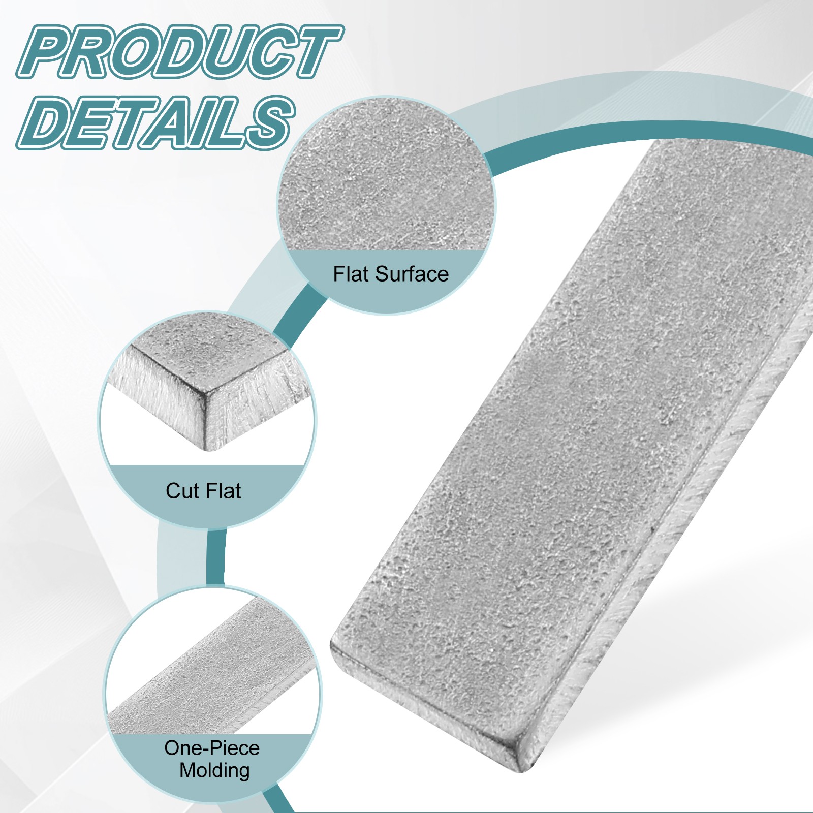 316 Stainless Steel Flat Bar, 5/32″ Thickness 3/8″ Width 6″ Length Metal Bar