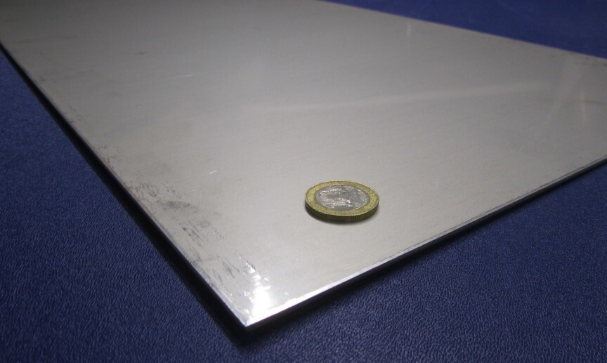 321 Weldable Stainless Steel Sheet, .090″ Thick x 12″ Wide x 36″ Length, 1 Unit