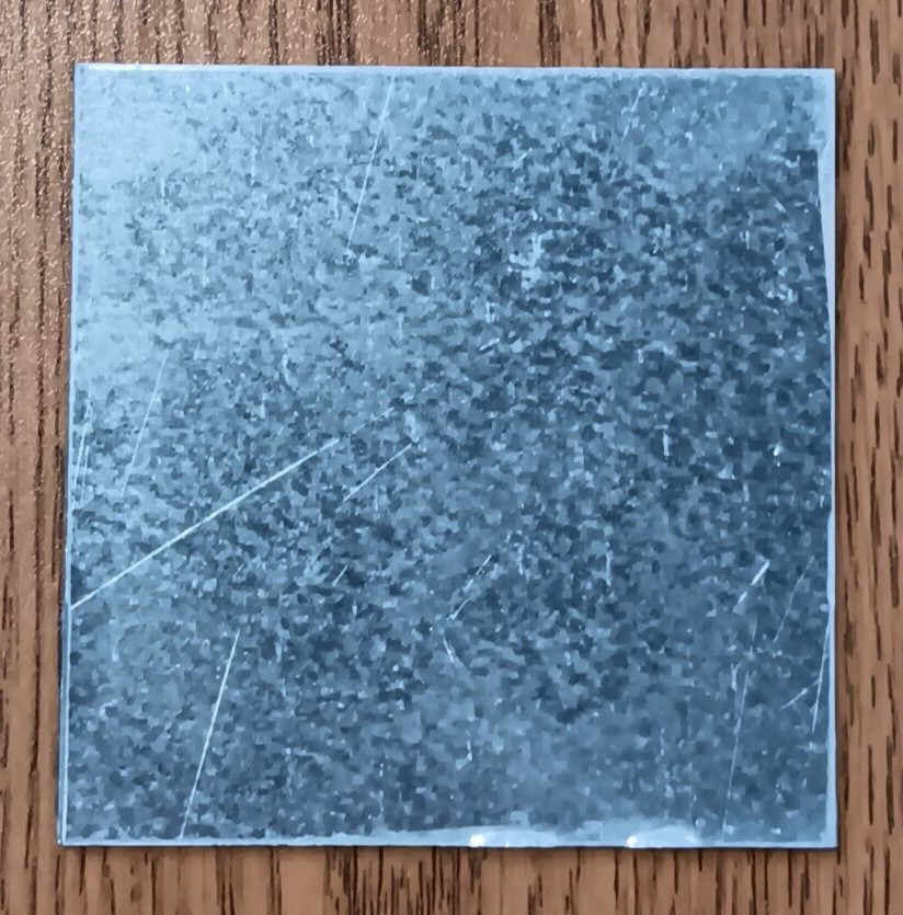 20PCS GALVANIZED G90 STEEL, 20GA (.035) 3″X3″, SCRAP, WELDING