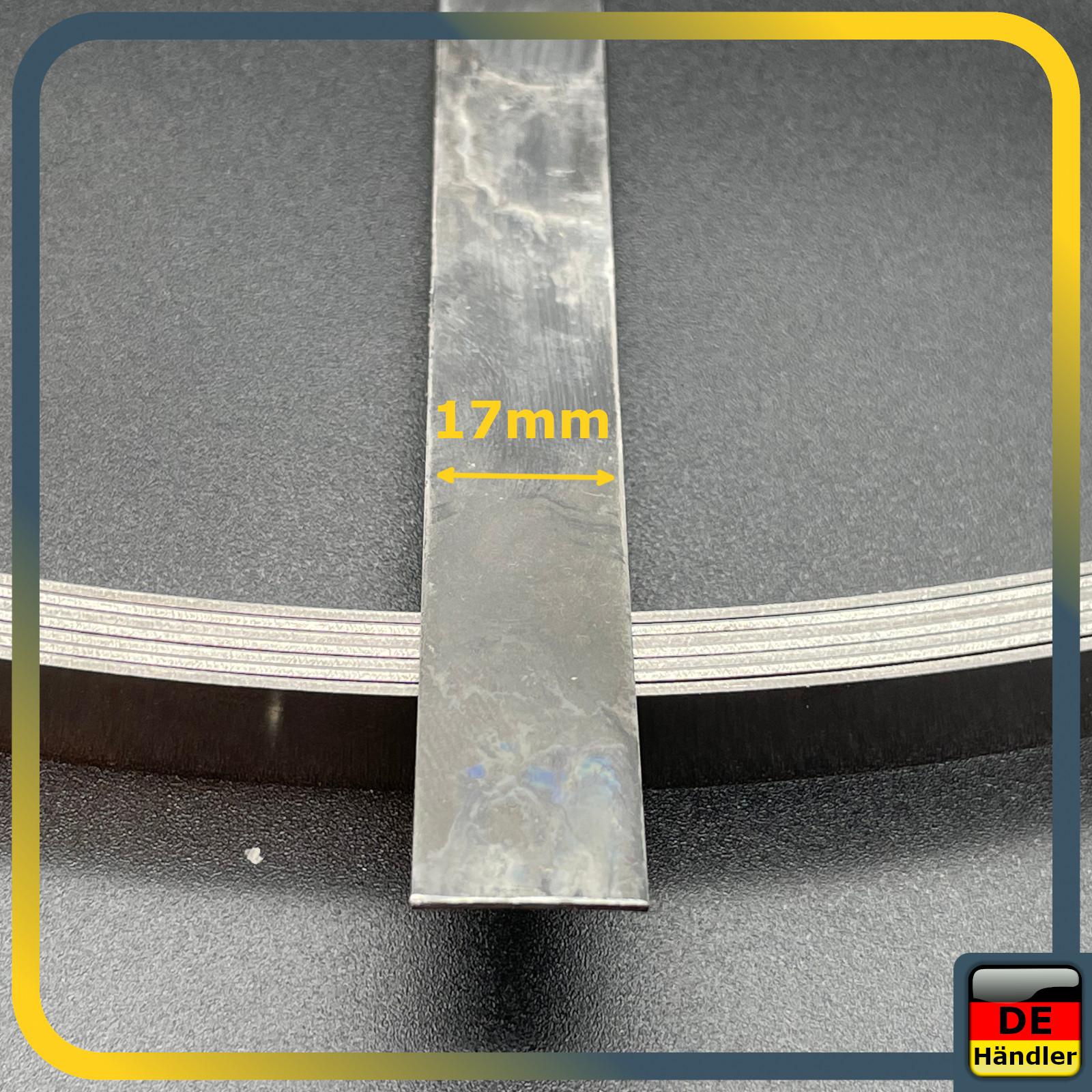 BY THE METRE Steel Strip 17mm x 1mm Metal Strip Sheet Strip Thin Sheet Plate