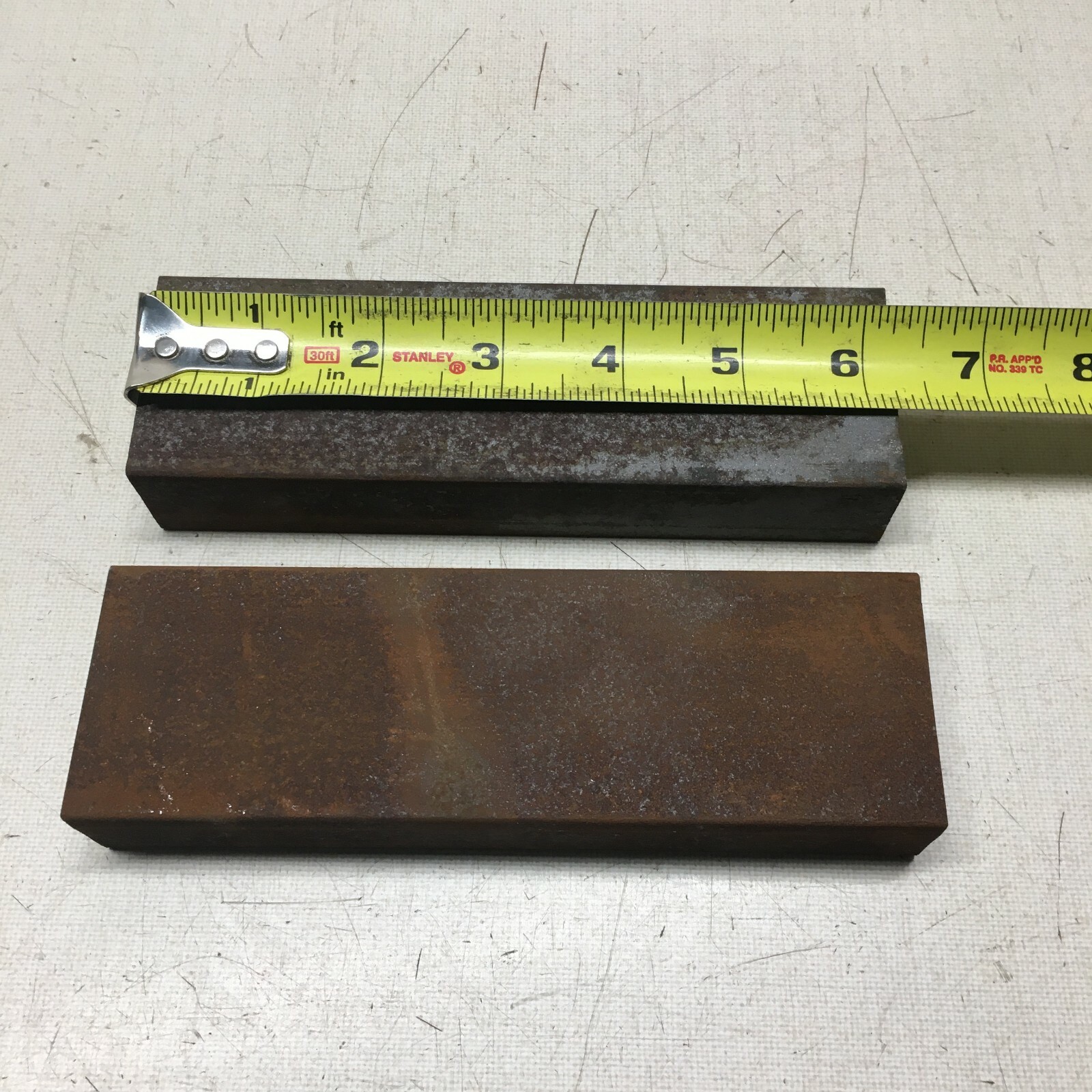 1″x2″x6″ A-36 Hot Rolled Steel Bar, 2 Pieces.
