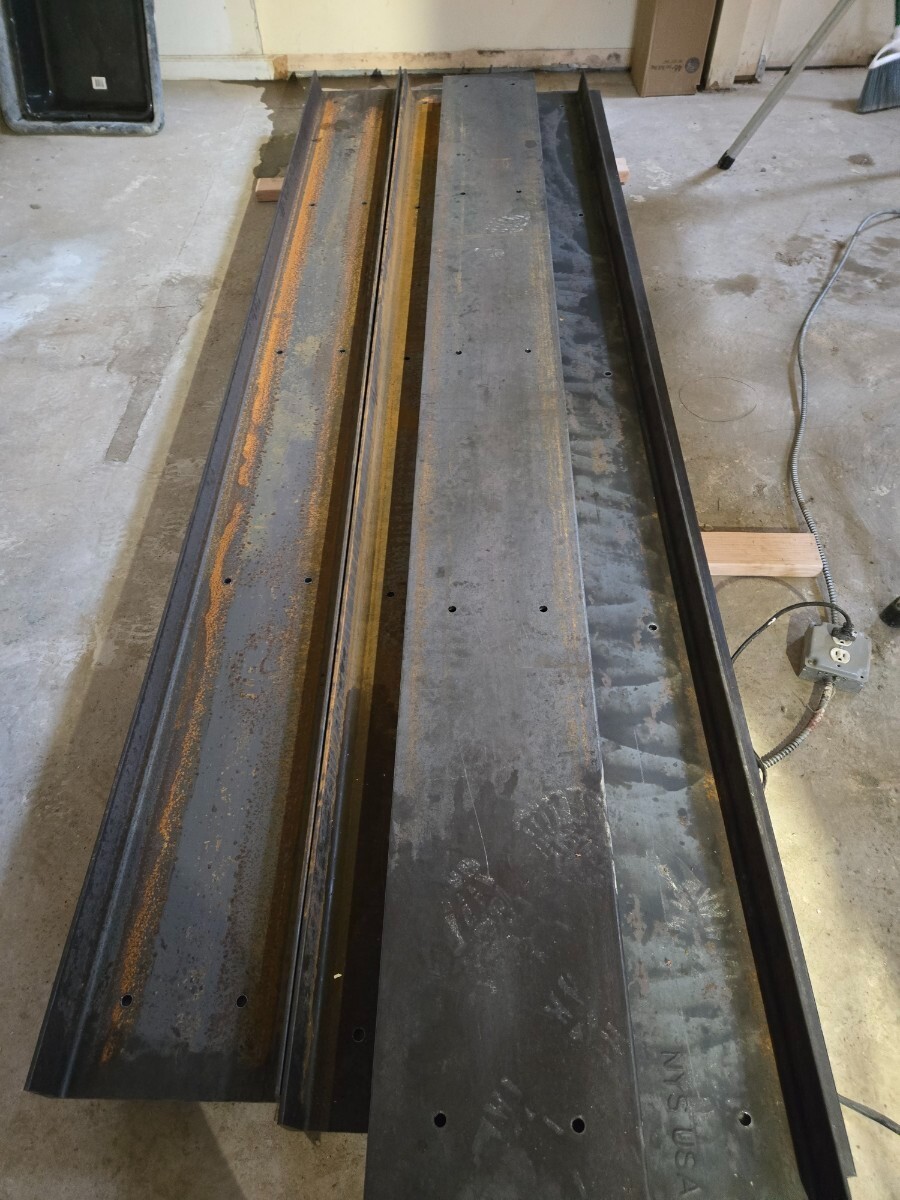 120″ Length x 3″ Wide x 12″ Height x 1/3″ Thick Steel C-Channel NEW STEEL (10X)