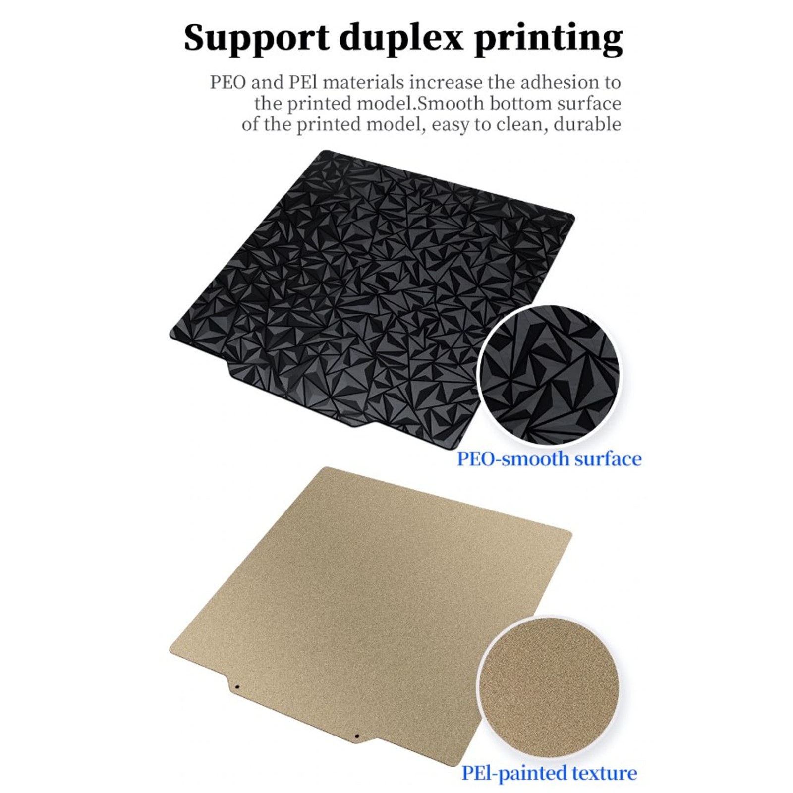 310x310mm 3D Printer Platform Smooth PEO Textured PEI Flexible Building NY