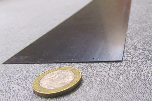 1095 Hard Blue Tempered Spring Steel Shim .015″ Thick x 3.00″ Wide x 600″ Long