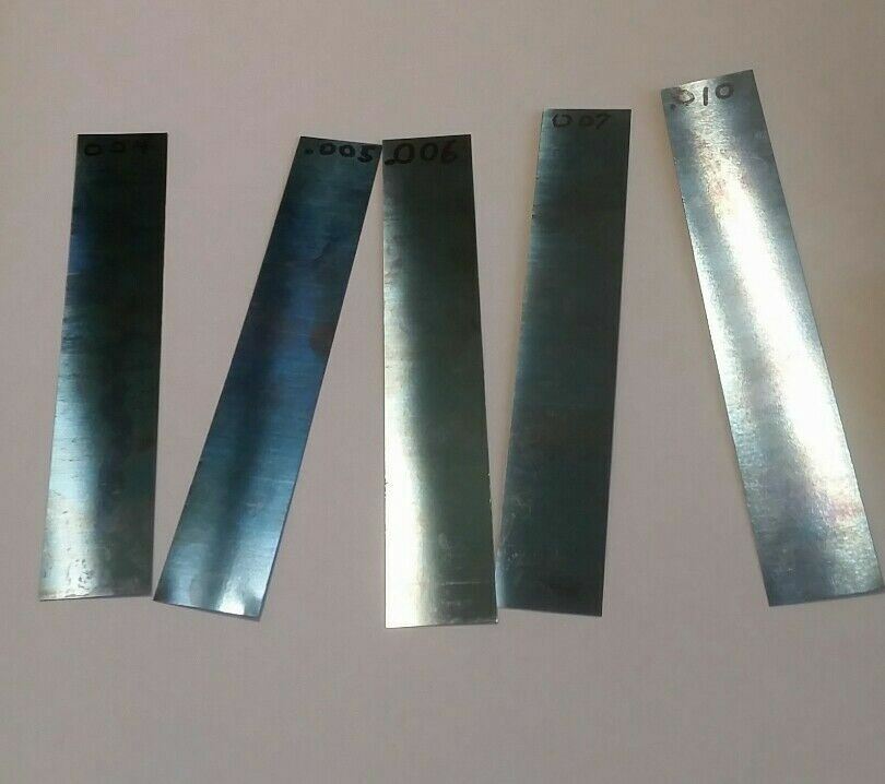 Blue Tempered Spring Steel Shim stock .004 .005 .006 0.007 .010 004 005 006 007