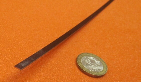 1095 Hard Blue Tempered Spring Steel Shim .050″ Thick x .187″ Width x 1200″ Long