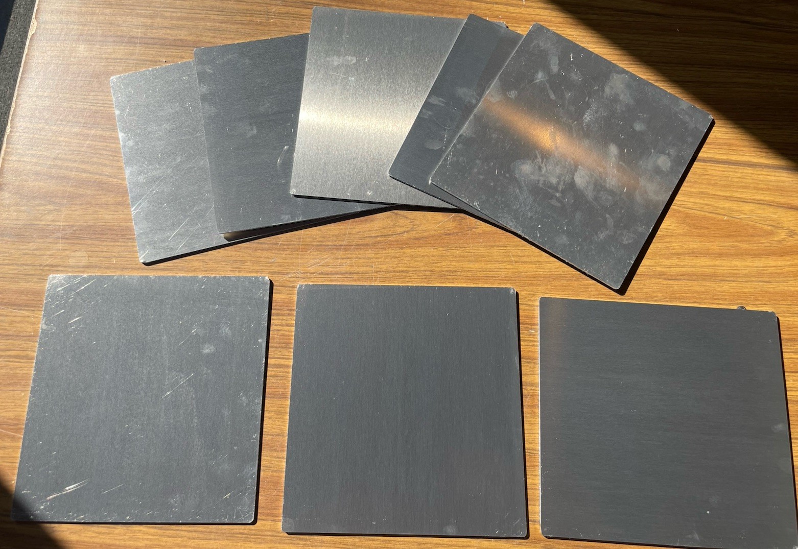 8 Pack .063″ Aluminum Sheet 6.9”X7.1” Plate 5052 Drop Lot 1/16” Maker Hobby