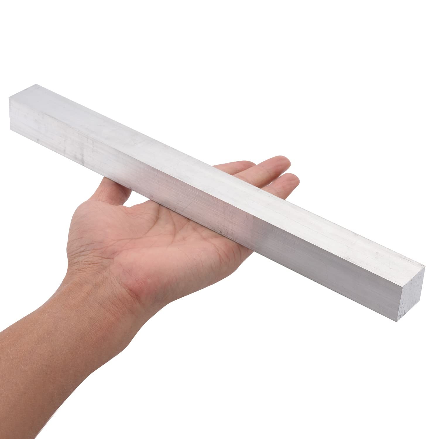Aluminum Flat Bar Stock 1x1x12 Inch 25x25x300mm 6061 Solid CNC Precision