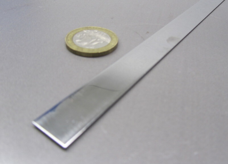 301 Stainless Steel Sheet Shim, .010″ (+/-.0007″) x 1/2″ x 100 Foot Length