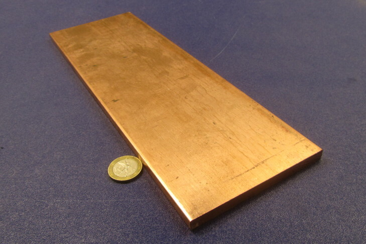 110 Copper Bar 1/2 Hard, 5/16″ Thick x 4.0″ Wide x 12 Inch Length